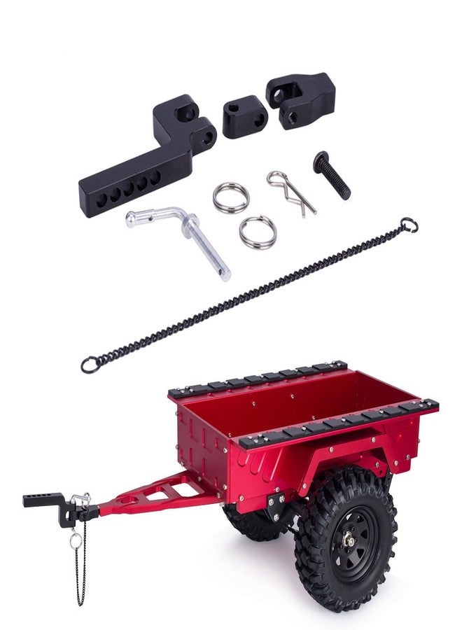 YSKMLOLP RC Tow Hook,Metal Trailer Chain Tow Hook for 1/10 RC Crawler Axial SCX10 90046 TRX4 TRX6 Redcat RC4WD D90 CC01 Rescue Simulation Accessories - Image 3